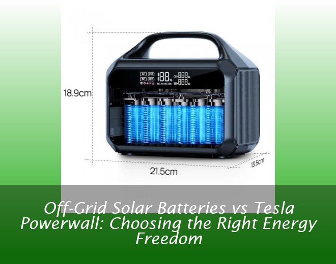 Off-Grid Solar Batteries vs Tesla Powerwall: Choosing the Right Energy Freedom